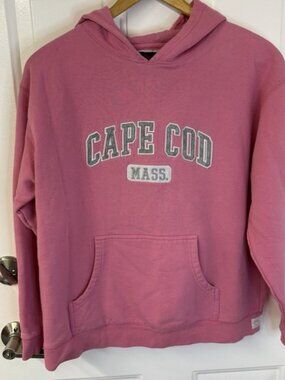 Cuffys Cape Cod Hoodie Kids Size‎ 16 Fleece Sweatshirt Pullover Pink
